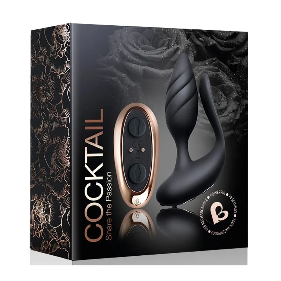 ROCKS-OFF - COCKTAIL PLUG REMOTE CONTROL - BLACK